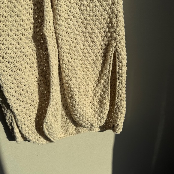 Vintage Harold's 100% Silk Button Front Chunky Knit Sleeveless Cardigan - Picture 6 of 11